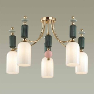 ODEON LIGHT CANDY. Обзор на потолочную люстру с белыми стеклянными плафонами ODEON LIGHT CANDY. Обзор на потолочную люстру с белыми стеклянными плафонами