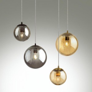 ODEON LIGHT KATA. Обзор на светильник в виде стеклянного шара янтарного цвета