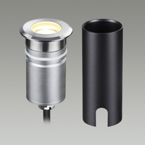 ODEON LIGHT INGRO. Обзор на тротуарный светильник с круглым черным плафоном