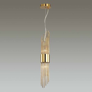 ODEON LIGHT FLAMBI. Обзор на подвесной светильник в виде золотых стержней