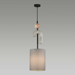 ODEON LIGHT BAGEL. Обзор на подвесной светильник с тканевым абажуром в стиле модерн