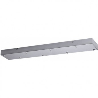 База ODEON LIGHT BASE L-VISION ODL24 317 7X для линии SCROW, SHINY /82х15см металл, серебристый