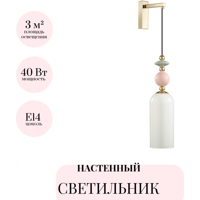 Бра ODEON LIGHT CLASSIC CANDY 4861/1WA