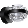 Бра ODEON LIGHT KLOT L-VISION ODL24 391 LED 6W 4000K 458лм металл акрил, чёрный 5031/6WL