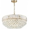 Люстра ODEON LIGHT HALL FIESTA ODL24 499 E14 21*40W золото/прозрачный/матовый/металл/хрусталь/стекло 5070/21