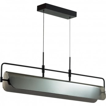 Люстра ODEON LIGHT LINER L-VISION ODL24 321 LED 35W 3000К металл стекло акрил, черный дымчатый