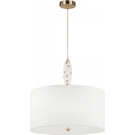 Люстра ODEON LIGHT POLLEN MODERN ODL_EX24 43 E14 5*40W металл керамика ткань, золотой молочный белый