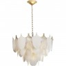 Люстра ODEON LIGHT PORCELA HALL ODL24 517 E14 21*40W металл фарфор стекло, золото белый прозрачный 5051/21
