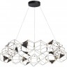 Люстра ODEON LIGHT TRELLIS L-VISION ODL25 LED 68W 4000K 3740Лм черный хром/металл 5087/68L