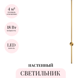 Настенный светильник ODEON LIGHT FILLINI 4335/18WGP