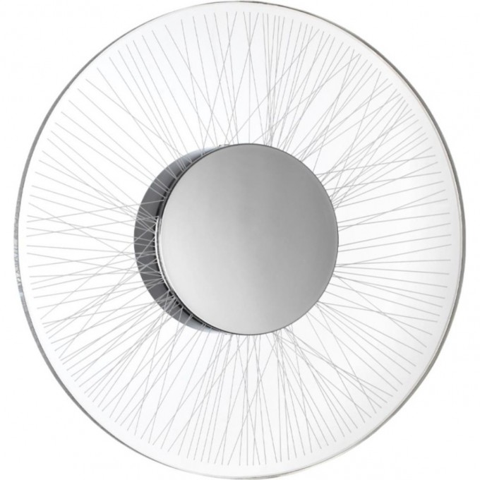 Настенный светильник ODEON LIGHT SOLARIS MIDCENT IP20 LED 9W 3000K 220V, полированный хром/металл/акрил 6628/9WL