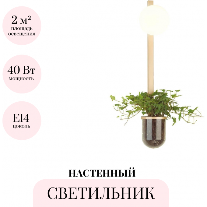 Настенный светильник ODEON LIGHT WALLI FLOWER 4682/1WB