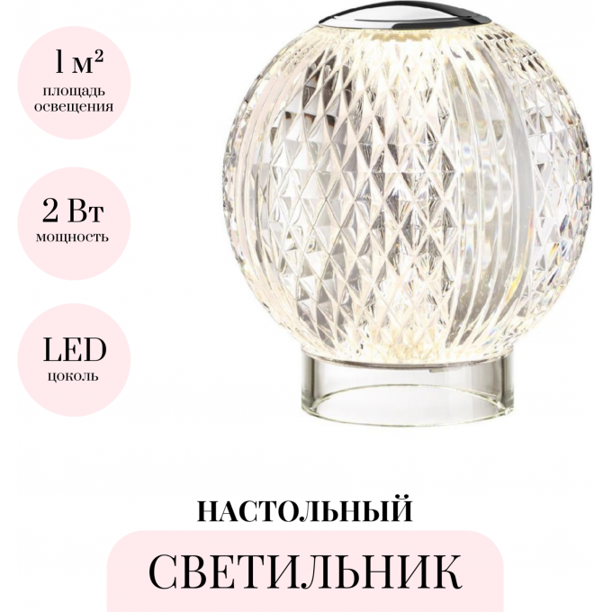 Настольный светильник ODEON LIGHT CRYSTAL 5007/2TL