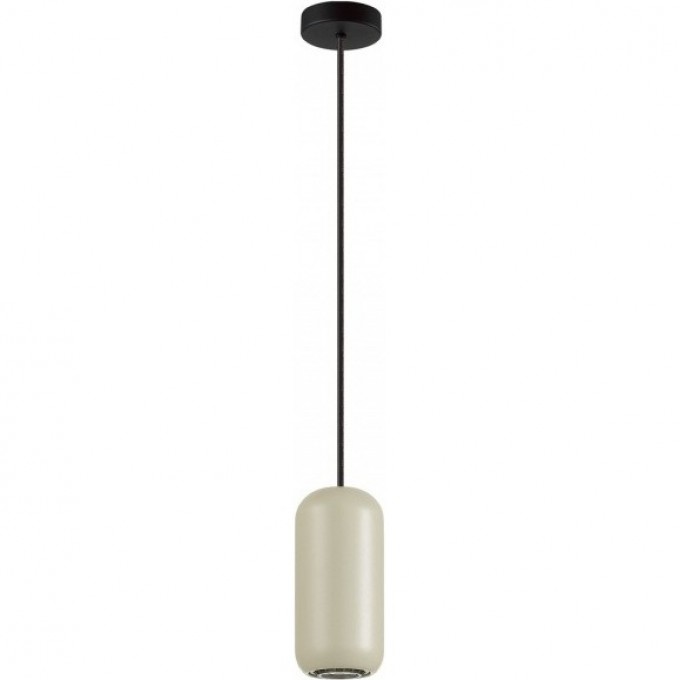 Подвес ODEON LIGHT COCOON PENDANT ODL24 313 GU10 LED 4W цвет слоновой кости черный, металл 5060/1G