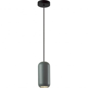 Подвес ODEON LIGHT COCOON PENDANT ODL24 313 GU10 LED 4W темно зеленый черный, металл