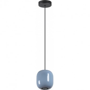 Подвес ODEON LIGHT OVALI PENDANT ODL24 311 GU10 LED 4W металл, черный голубой