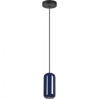 Подвес ODEON LIGHT OVALI PENDANT ODL24 311 GU10 LED 4W металл, черный синий