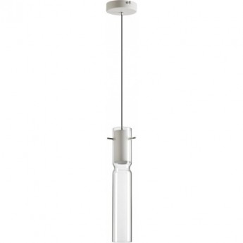 Подвес ODEON LIGHT PENDANT SCROW ODL24 323 LED 5W 3000K белый/прозрачный/металл/стекло