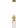 Подвес ODEON LIGHT SCROW PENDANT ODL24 323 E27 1*40W металл стекло, золотой янтарный 5057/1A