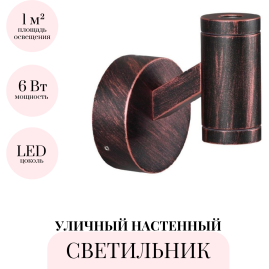 Уличный настенный светильник ODEON LIGHT PRODY 6636/6BL Уличный настенный светильник ODEON LIGHT PRODY 6636/6BL