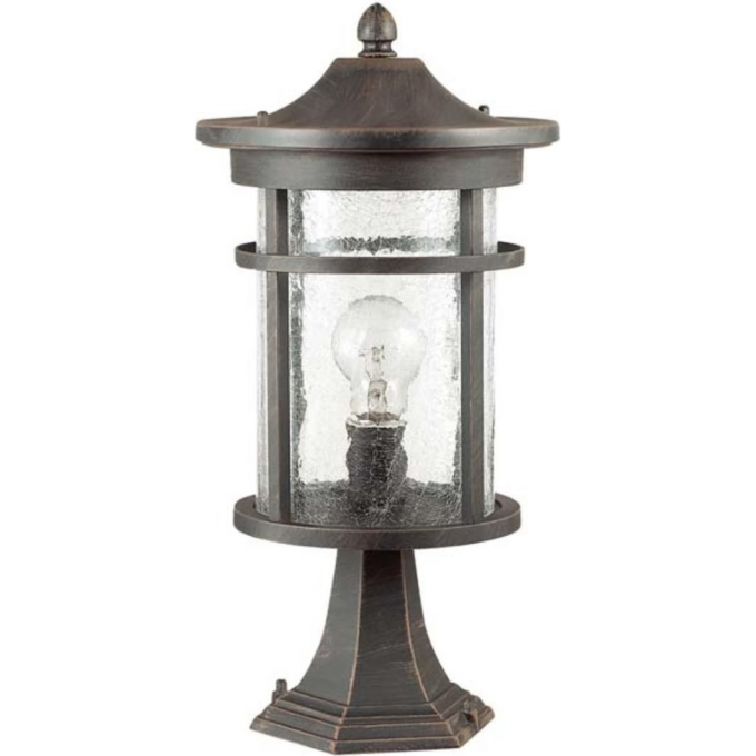 Уличный светильник ODEON LIGHT VIRTA NATURE ODL18 710 IP44 E27 60W 220V на столб коричневый/патина 4044/1B Уличный светильник ODEON LIGHT VIRTA NATURE ODL18 710 IP44 E27 60W 220V на столб коричневый/патина 4044/1B
